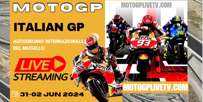 {MotoGP} Italian GP Race Live Stream 2024: MotoGP